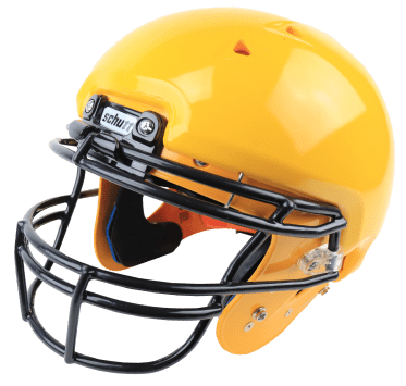 Yellow football helmet