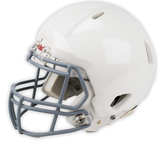 White football helmet cover